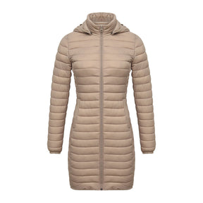 Casaco Feminino de Inverno Acolchoado de Algodão