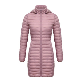 Casaco Feminino de Inverno Acolchoado de Algodão