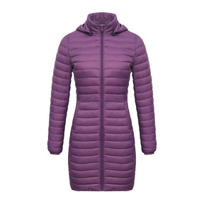 Casaco Feminino de Inverno Acolchoado de Algodão