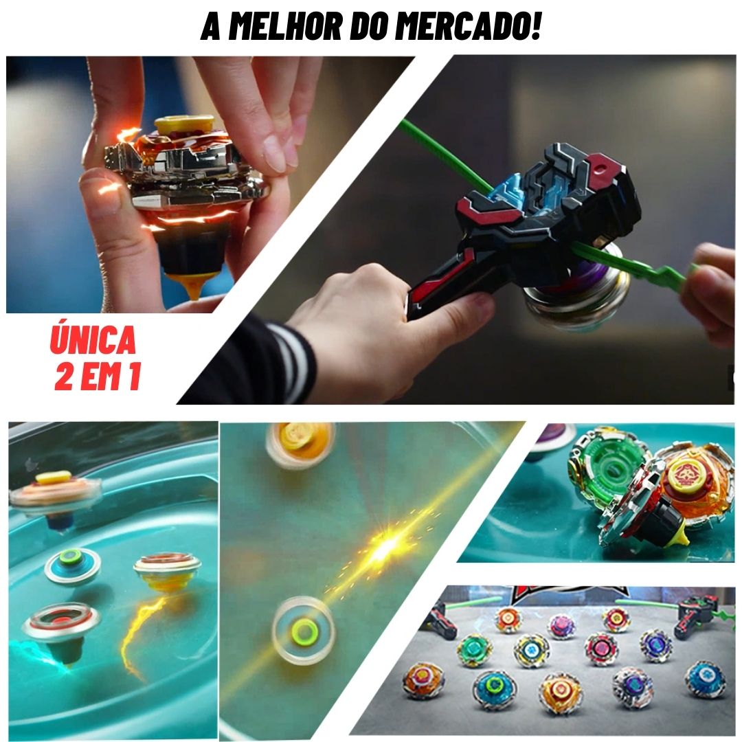 Beyblade Lojas Ponto Nacional - Série 2 em 1 - Se Torne o Maior Campeão!