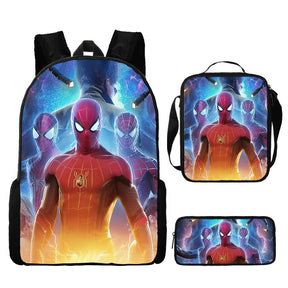 Kit Escolar Homem Aranha: Mochila, Lancheira e Estojo