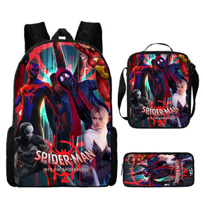 Kit Escolar Homem Aranha: Mochila, Lancheira e Estojo