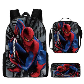 Kit Escolar Homem Aranha: Mochila, Lancheira e Estojo