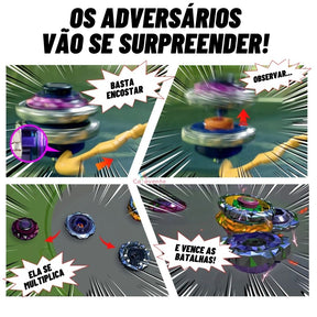 Beyblade Lojas Ponto Nacional - Série 2 em 1 - Se Torne o Maior Campeão!