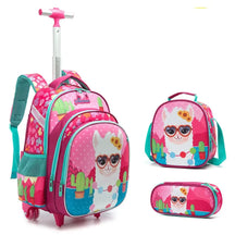 Kit Escolar com Mochila Escolar Infantil de Rodinhas Dupla, Lancheira e Estojo