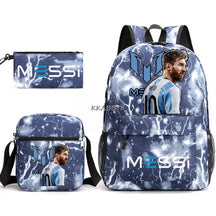 Kit Escolar do M10 Com 3 Peças - Mochila, Bolsa de Ombro e Estojo