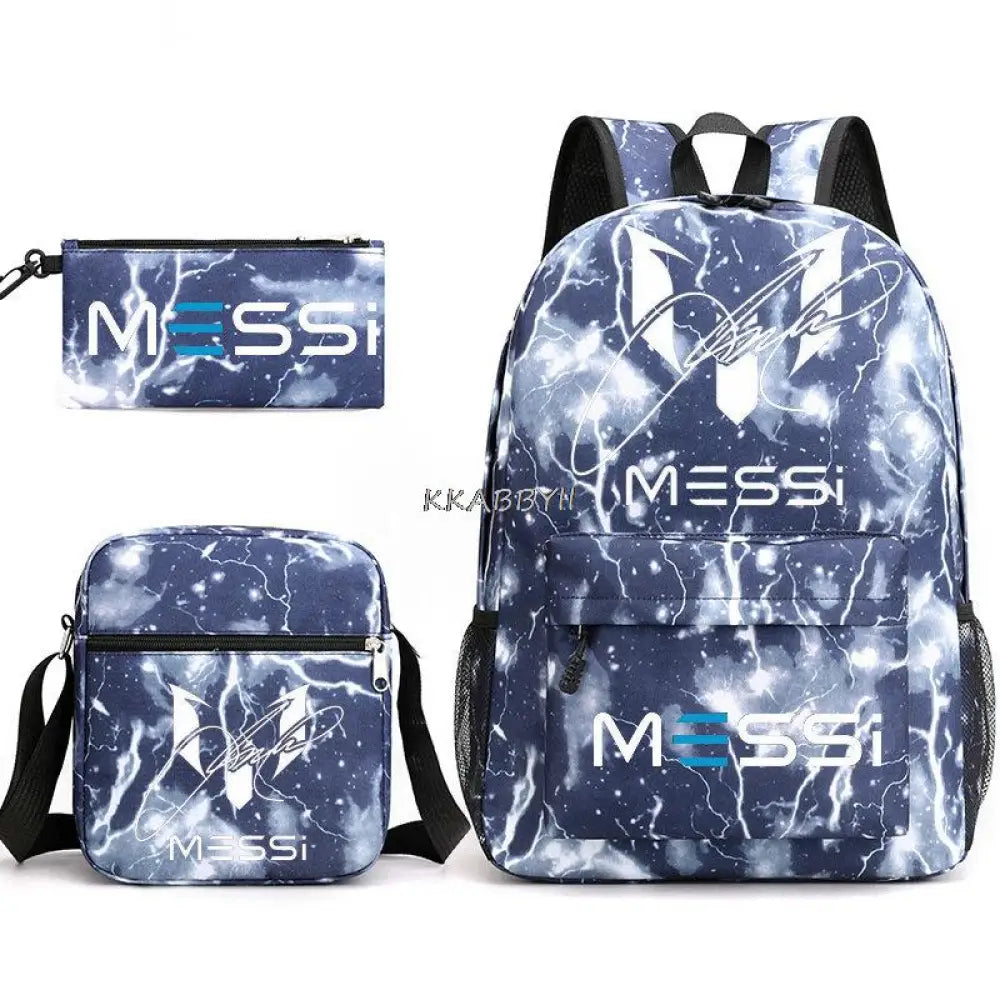 Kit Escolar do M10 Com 3 Peças - Mochila, Bolsa de Ombro e Estojo