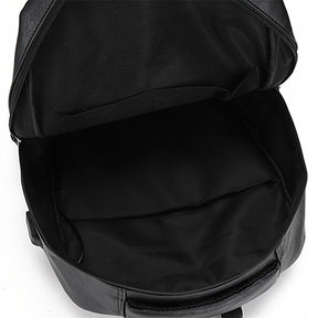 Mochila de Couro Masculina - Resistente à Água, com USB e Antifurto