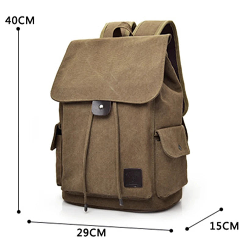 Mochila de Viagem Masculina em Canvas