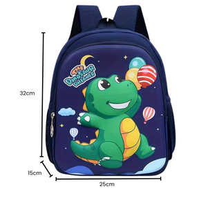 Mochila Infantil Dino e Coelhinha à Prova d'Água